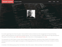 Tablet Screenshot of binarygizmo.com